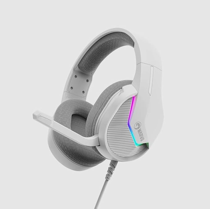 Marvo Wired Gaming Headset Rgb H8618 WH-White Marvo Wired Gaming Headset Rgb H8618 WH-White